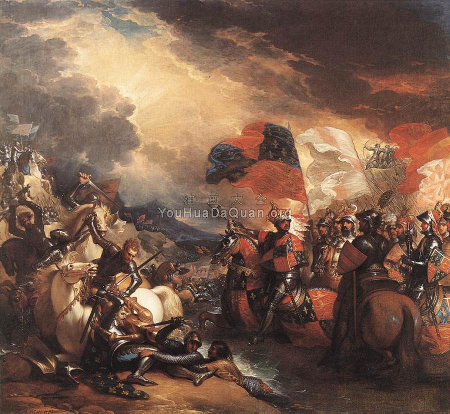 Edward III Crossing the Somme - 本杰明·韦斯特